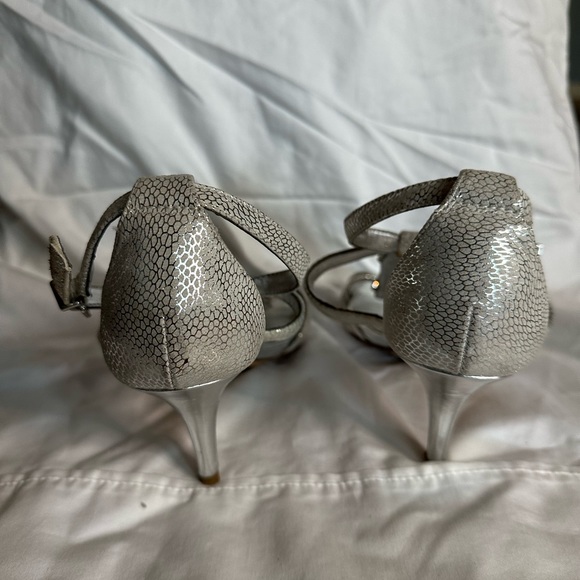 Antonio Melani jeweled silver heels! - Picture 2 of 3
